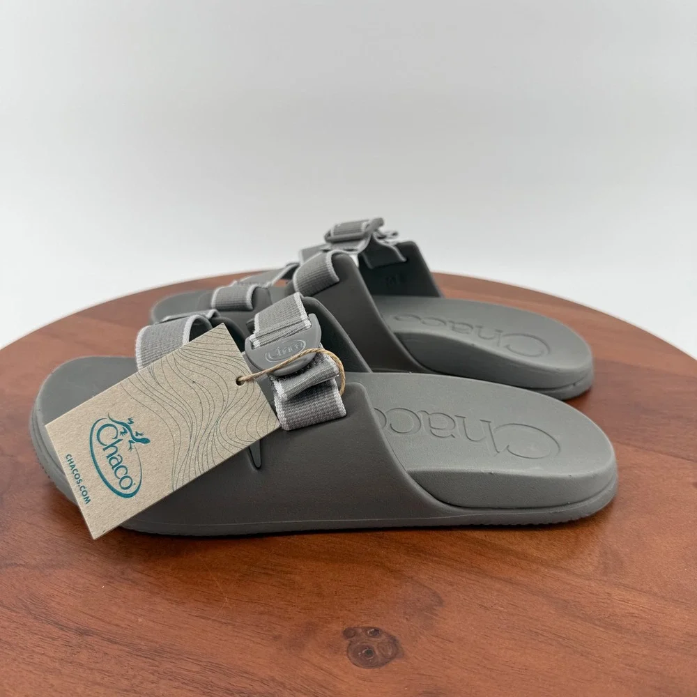 Chaco Mens Chillos Adjustable Slide Outskirt Gray Sport Sandals JCH108441 Size 8